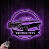 Custom Garage Metal Wall Art Led Light, Classic Muscle Car Sign, Mechanic Repair Decor, Gift For Repairman, Man Cave Decor, Garage Wall Hanging