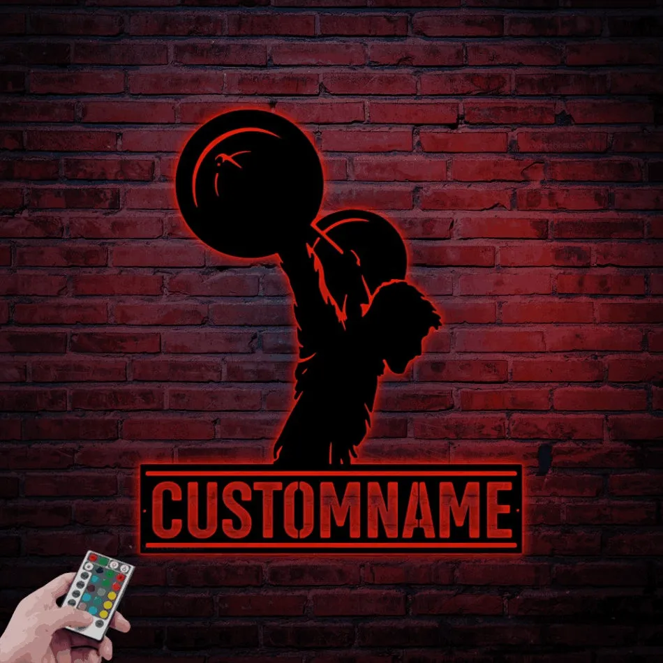 Custom Gym Sign Led Lights, Personalized Gym Wall Art, Gym Metal Sign, Home Gym Wall Decor, Home Gym Sign, Workout Decor, Last Name Gym Gifts