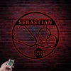 Custom Heart Stethoscope Nursing Metal Sign Led Lights, Personalized Nurse Name Sign Home Decor Rn Doctor Decoration Birthday Christmas