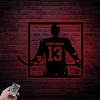 Custom Hockey Metal Sign Led Lights, Custom Name Hockey Sign, Ice Hockey Wall Decor, Ice Hockey Jersey Art, Hockey Decor, Hockey Gifts For Boys