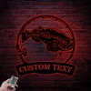 Custom Lingcod Fishing Metal Sign Led Lights, Personalized Fisher Name Sign Home Decor Kid Boy Girl Nursery Decoration Birthday