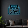 Custom Metal Address Sign Led Lights, , Cat And Dog Sign, Housewarming Gift, Cat Sign,dog Sign,custom Metal Sign,outdoor Decor, Wall Sign