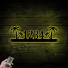 Custom Metal Address Sign With Led Lights, Palm Tree Address Sign, Address Number Sign, House Address Sign, Beach House Decor, Metal House Numbers