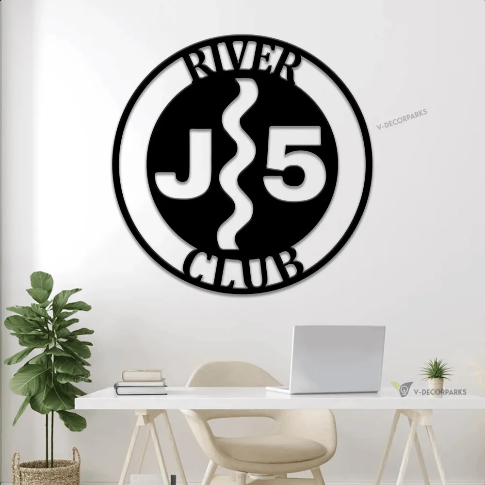 Custom Metal River Sign With Led Lights, Metal River Sign, River Sign, Metal Lake House Sign, River House Sign, River House Decor