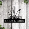 Custom Metal Sign With Led Lights For Kitchen, Personalized Kitchen Signs, Nana's Kitchen Metal Sign, Nana Mothers Day Gift, Custom Kitchen Sign