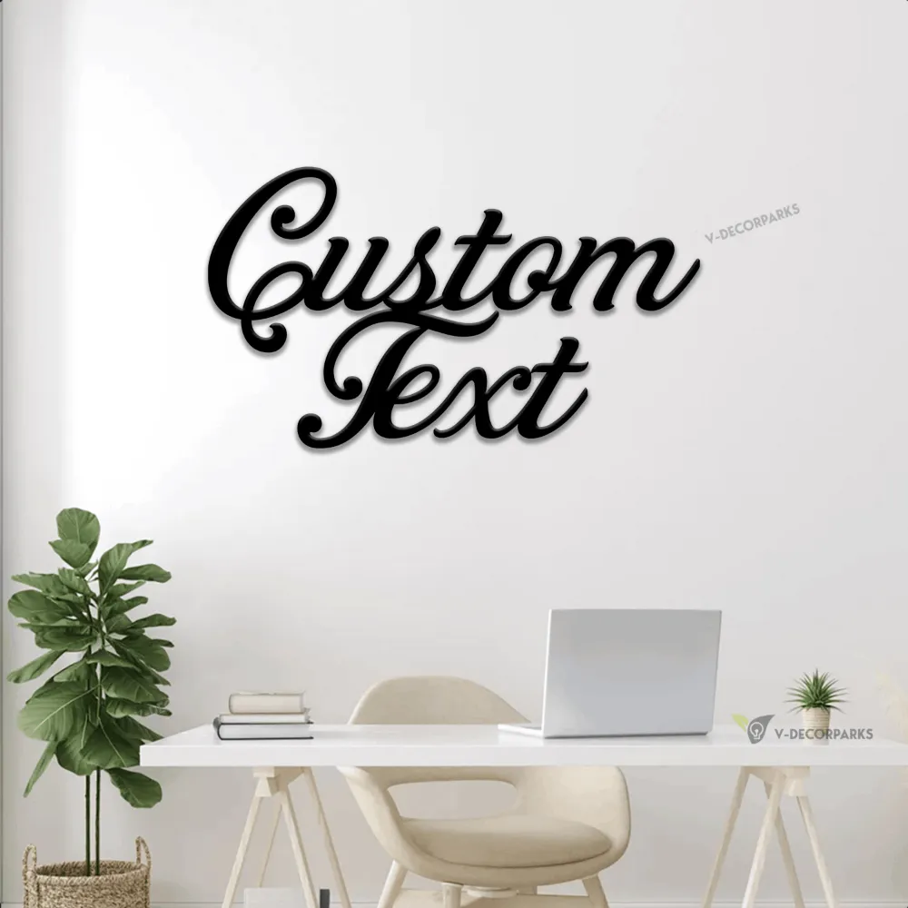 Custom Metal Sign With Led Lights, House Sign, Custom Metal Words, Steel Lettering, Wall Sign, Shop Sign, Vintage Industrial Style, Rustic Lettering