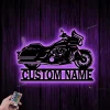 Custom Motocross Biker Metal Wall Art Led Lights, Motorcycle Metal Wall Decor, Personalized Dirt Bike Name Sign, Motorcycle Gift, Custom Metal Sign