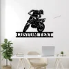 Custom Motorcycle Dirt Bike Metal Wall With Led Lights, Custom Motorbike Name, Motorcycle Wall Art, Motorcycle Biker Gift, Dirt Bike Metal Sign