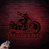 Custom Motorcycle Metal Wall Art With Led Lights, Motorcycle Art Garage Sign Personalized Biker Gift, Gift For Men, Bike Lover Gift