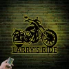 Custom Motorcycle Metal Wall Art With Led Lights, Motorcycle Art Garage Sign Personalized Biker Gift, Gift For Men, Bike Lover Gift