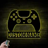Custom Name Game Controller Metal Wall With Led Lights, Gamer Gift, Video Game Sign Wall Decor, Game Room Decor, Game Zone, Game Lover Gift