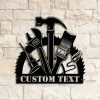 Custom Tools Repair Metal Wall Art Led Light, Personalized Tools Shop Name Sign, Mechanic Tools Decoration, Tools Shop Decor, Gift For Him