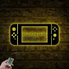 Custom Video Game Room Metal Wall Art Led Light, Personalized Switch Control Gamer Name Sign, Home Decor, Game Zone Decoration, Man Cave Decor