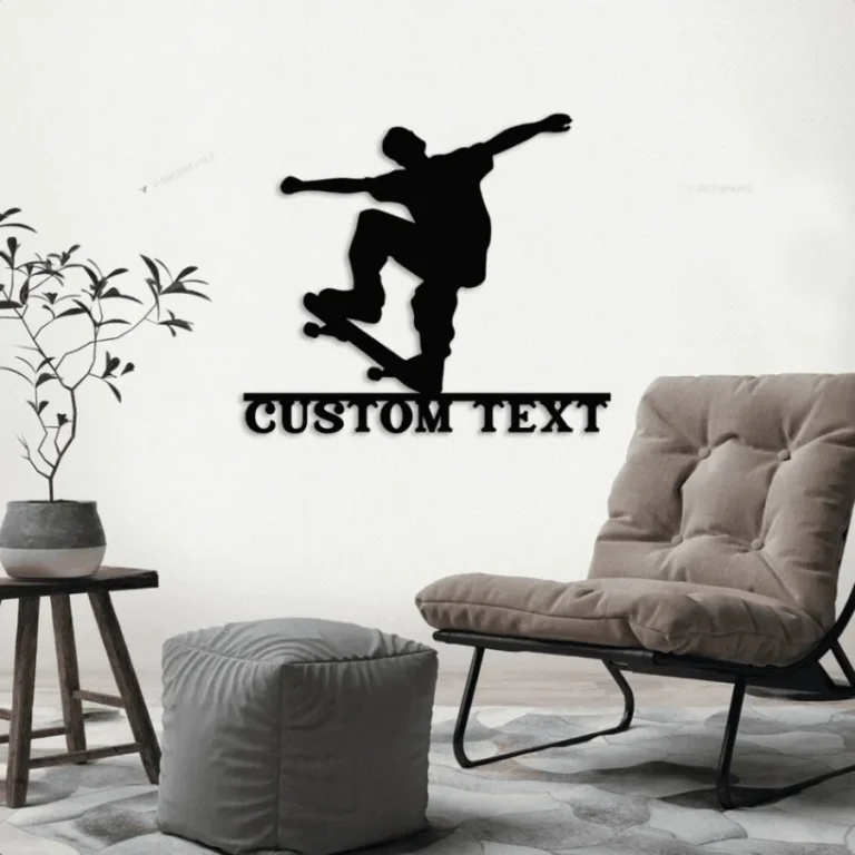 Skate Router Signs Customizable Metal Skateboarder Led Lights Sign, Skateboarder ...