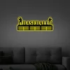 Customized Baseball Sport Medal Hanger Led Lights, Metal Sign - 12 Rungs For Medals & Ribbons, Show Team Spirit, Metal Sign, Art, Wall Decor