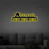 Customized Led Lights, Hockey Goalie Sport Medal Hanger Metal Sign - 12 Rungs For Medals _ Ribbons, Show Team Spirit, Metal Sign, Art, Wall Decor