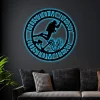 Customized Scuba Diving With Led Lights Sign Home Decor Scuba Diver Wall Decor Diving Hobby Gift Beach House Steel Monogram Wall Sign