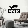 Led Lights, Deer Metal Address Plaque For House, Address Number, Metal Address Sign, House Numbers, Front Porch Address