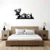 Deer Mountain View - Metal Wall Art, Home Decor, Cut Metal