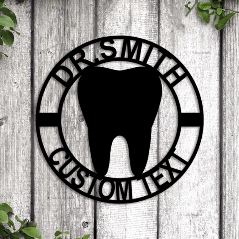 Dentist Office Led Lights, Wall Decor, Dentist Office Sign, Dentist Name Sign, Dental Hygienist Gift Idea, Orthodontist Office Sign