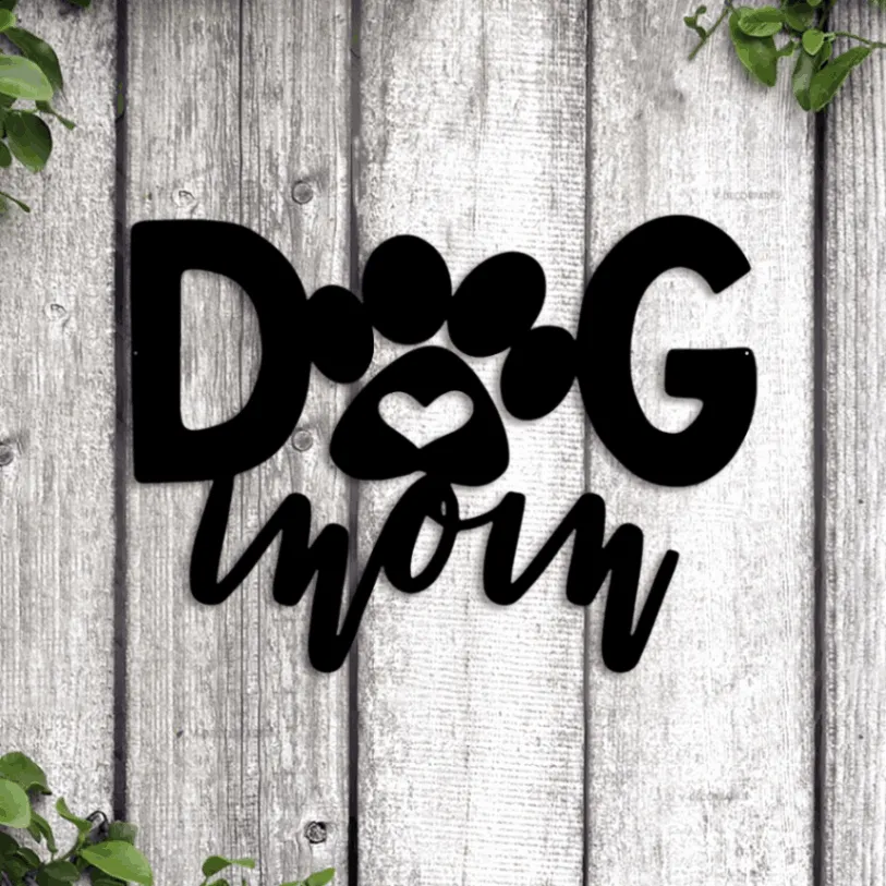 Dog Mom Sign Led Lights, Dog Metal Wall Art, Dog Mama Gifts, Dog Lover Gift, Dog Mom Gifts, Dog Mom Wall Art, Dog Mom Decor, Dog Decor, Dog Gifts Mom