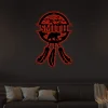Dream Catcher Monogram With Led Lights, Personalized Dream Catcher, Dreamcatcher Metal Sign, Dream Catcher Sign, Nursery Decor, Dream Catcher