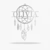 Dream Catcher Monogram, Cut Metal Sign