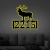 Elk With Led Lights, Metal Address Plaque For House, Address Number, Metal Address Sign, House Numbers, Front Porch Address, House Number Plaque