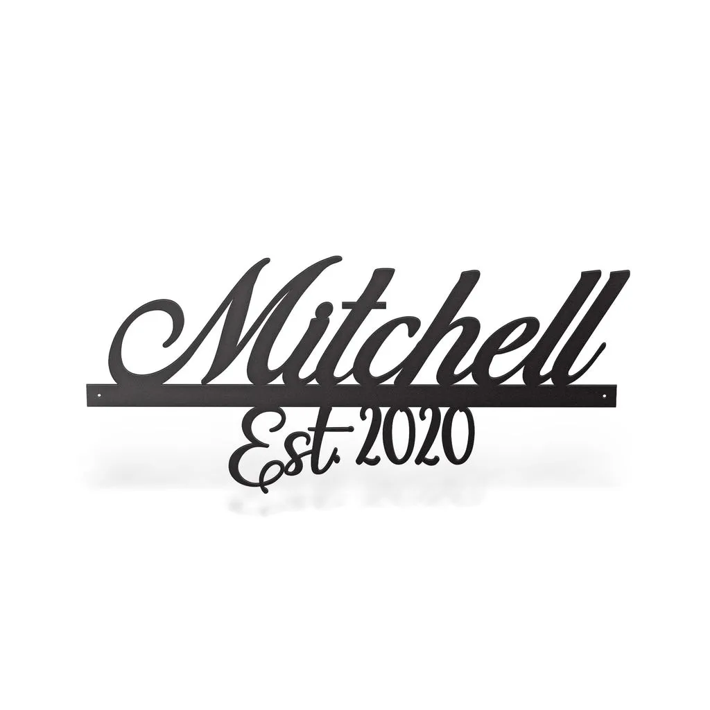 Established_hero_1024x1024_6a7660c3-0ddb-4764-b5a7-53f70f6e9979.webp Personalized Established Sign Metal Sign Wall Decor, Metal Sign Outdoor, Cut Metal Sign, Metal Sign Art Home Decor