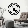 Fitness Club Sign With Led Lights Monogram Steel Sign Personalized Workout Home Gym Wall Art Decor Custom Crossfit Home Gym Wall Decor