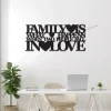 Family What Happens When Two People Fall In Love, Metal Monogram With Led Lights, Metal Wall Decor, Metal Quote, Housewarming Gift, Christmas Gift