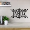 Family Mantle Plaque Monogram Metal Sign Wall Decor, Metal Sign Outdoor, Cut Metal Sign, Metal Sign Art Home Decor