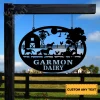 Personalized Garden Horse Farm Metal Sign, Custom Garden Art Decor, Metal Garden Sign, Farm Metal Art, Gift For Farmer