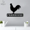 Farmhouse Chicken Metall Wall Art, Chicken Wall Hanging, Outdoor Farm Animal Metal Sign, Gift For Farmers