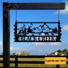 Personalized Name Large Farm Entrance/gate Sign, Wildlife Welcome Metal Art Home Decor