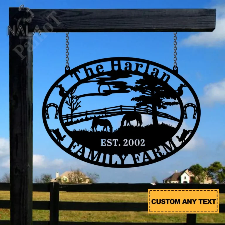 Horse Ranch Large Metal Sign,metal Horse Farm Sign, Perfect Metal Sign For Your Horse Farm