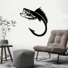 Fish Hook Fishing Metal Sign Led Lights, Hook Sign Home Decor Kid Boy Girl Nursery Decoration Fisher Housewarming Christmas Birthday Gift