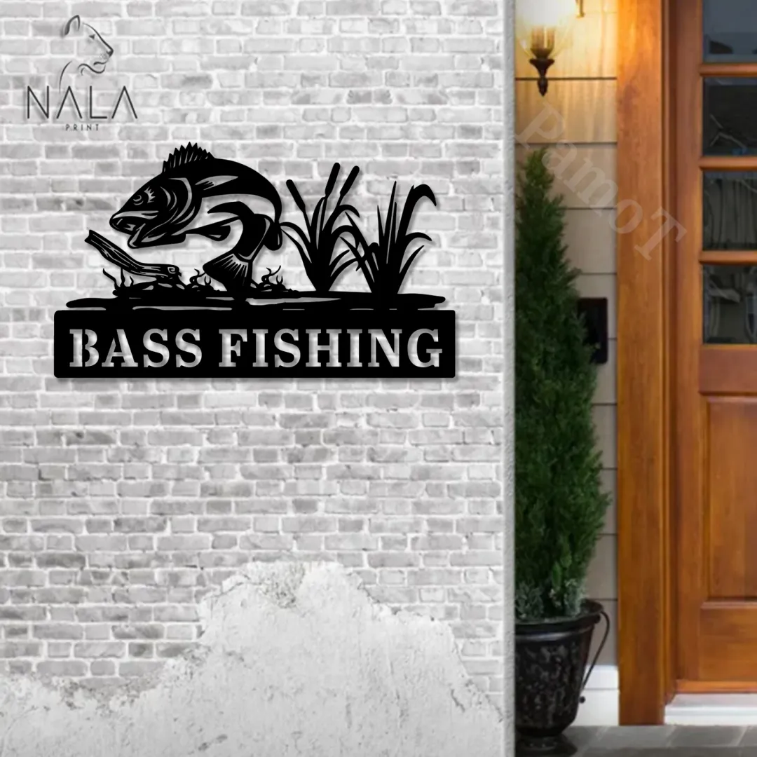Fish-metal11.4_c8c95e4f-c455-4cd3-b8dd-3b94ecdff8a7.webp Personalized Fish Jumping Out Of Water Metal Wall Art, Outdoor Wall Hanging Decor, Custom Metal Sign, Gift For Fishing Lovers
