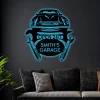 Garage Car With Led Lights Sign Monogram Steel Sign, Personalized Camaro 1978 Car Garage Monogram Wall Art Bedroom Decor Wedding Gift