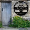 Flower Monogram Customized Metal Signs, Custom Metal Sign, Custom Signs, Metal Sign