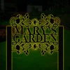 Floral Garden Stake Sign With Led Lights, Personalized Metal Sign, Garden Sign Board, Metal Art, Attractive Garden Plate