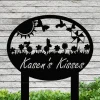 Metal Sign For Garden With Led Lights, Personalized Garden Sign, Custom Garden Sign On Stake, Metal Garden Sign, Nana Gift, Garden Gifts