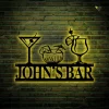 Metal Bar Sign-personalized Bar Theme Sign, Custom Bar Theme Sign With Led Lights