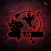 Hummingbird Monogram - Metal Sign With Led Lights