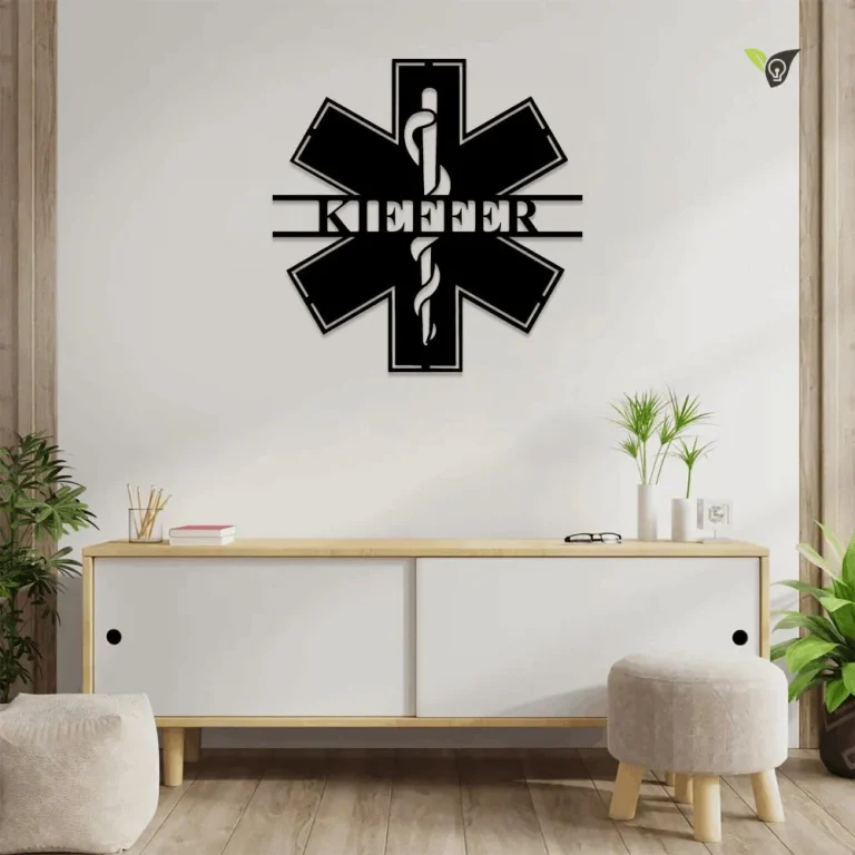 Personalized Emt Gift Metal Sign With Led Lights, Personalized Gift For Ems, Paramedic Gift, First Responder Gift Ideas