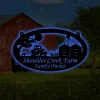 Farm Sign With Led Lights, Grain Bin Sign ,3ft Farm Sign Grain Bin Tractor Corn Stalks, Metal Wall Art, Metal House Sign