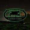 Led Lights Metal Farm Sign Horse - Personalized Family Name Metal Sign - Housewarming Gift - Wedding Gift - Personalized Gift