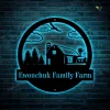 Personalized Name Farm Metal Sign With Led Lights, Custom Family Name Cut Metal Sign With Led Lights, Metal Wall Art, Farm Metal House Sign