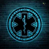 Star Of Life Paramedic Emt Metal Sign With Led Lights, Metal Wall Art, Metal House Sign