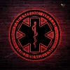 Star Of Life Paramedic Emt Metal Sign With Led Lights, Metal Wall Art, Metal House Sign